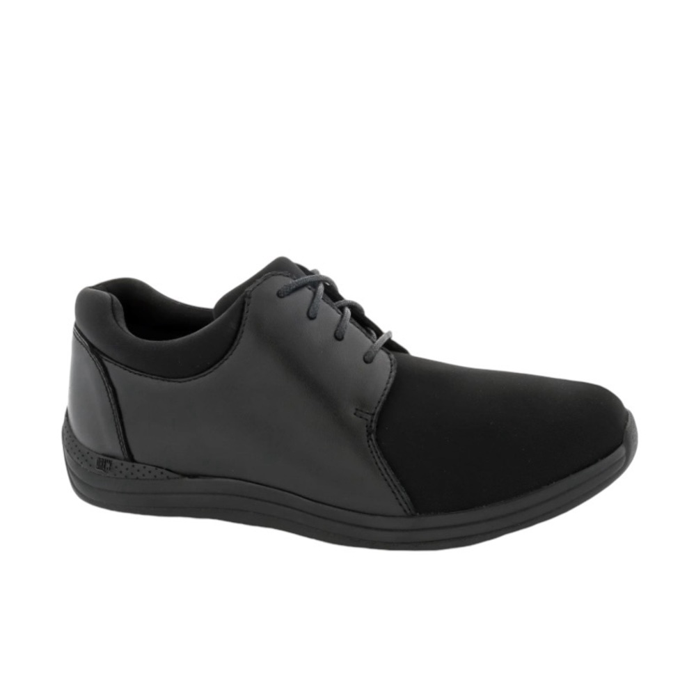 Drew Clover Orthopedic Shoes Women's Size 10WW Black Leather Stretch Oxford